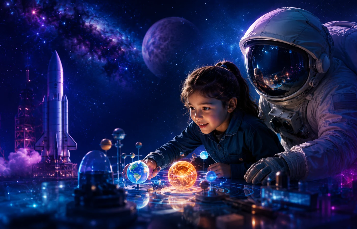 Immersive online science camp visual