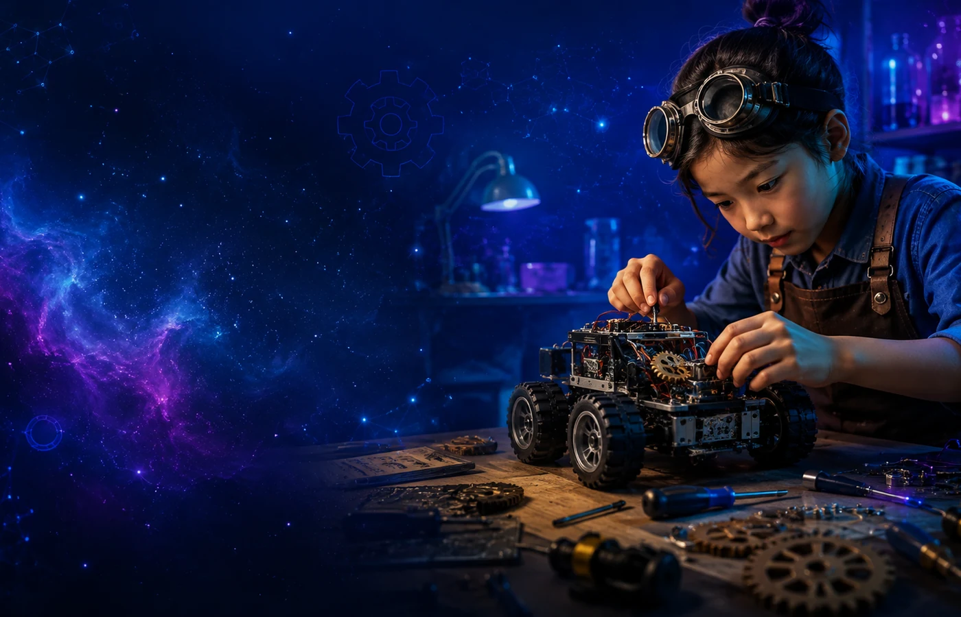 Immersive online science camp visual