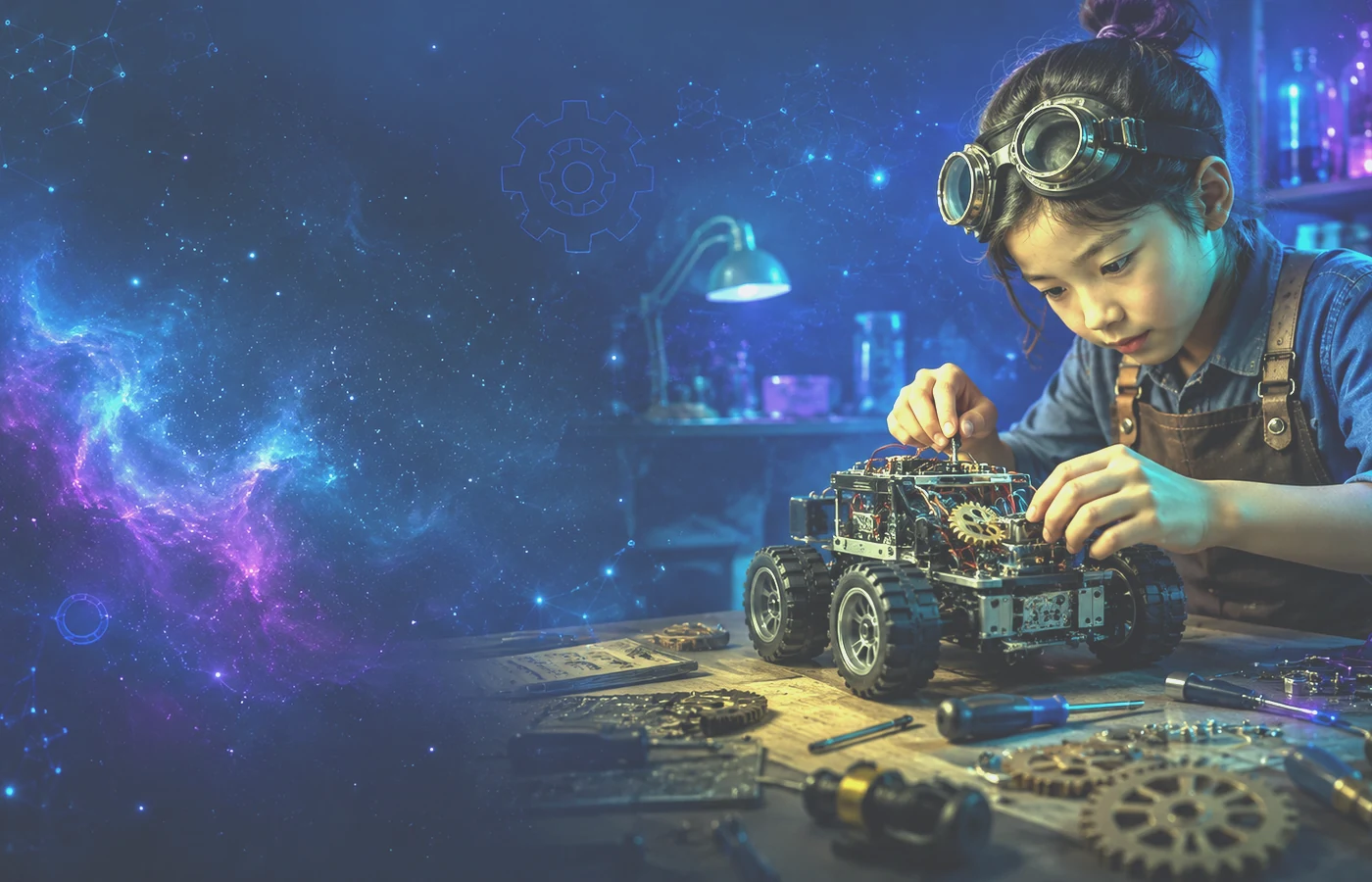 Bright online science camp visual